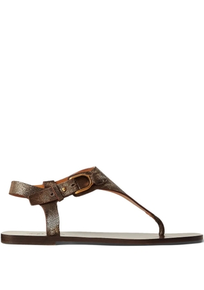 Ralph Lauren Collection buckle strap sandals - Brown