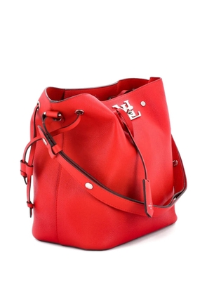 Louis Vuitton Pre-Owned Lockme Leather bucket bag - Red