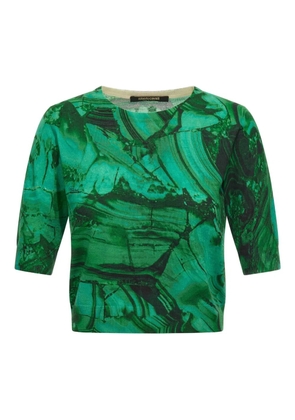 Roberto Cavalli abstract-print T-shirt - Green