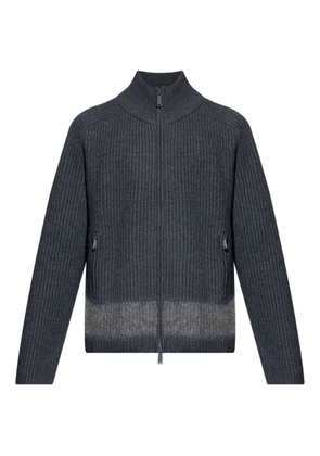DSQUARED2 ribbed zip-up cardigan - Grey