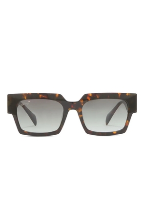 Genny tortoiseshell square-frame sunglasses - Brown