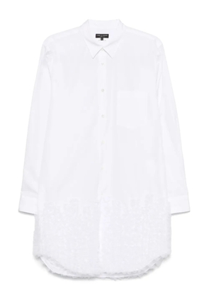 Comme des Garçons Homme Plus ruffled shirt - White
