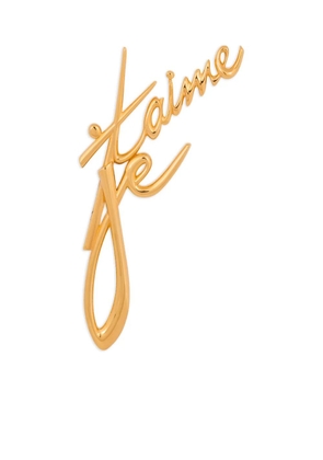 Balmain Je T'aime brooch - Gold