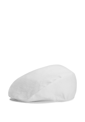 Dolce & Gabbana linen flat cap - White