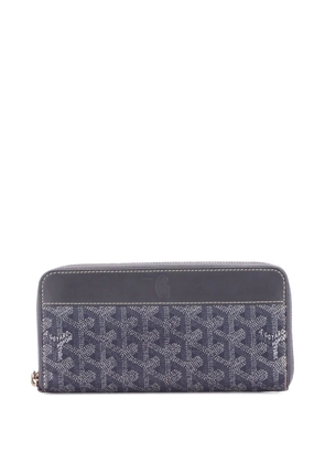 Goyard Pre-Owned Matignon Zip Wallet Coated Canvas with Leather small wallets - Grey