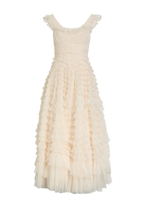 Needle & Thread Hattie ruffled maxi dress - Neutrals