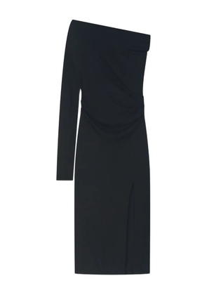 AERON Sophia one-sleeve split midi dress - Black