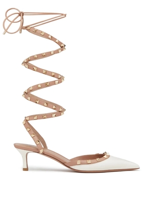 Valentino Garavani 50mm Rockstud pumps - White