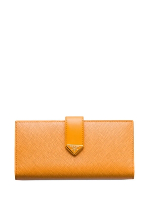 Prada large Saffiano leather wallet - Orange