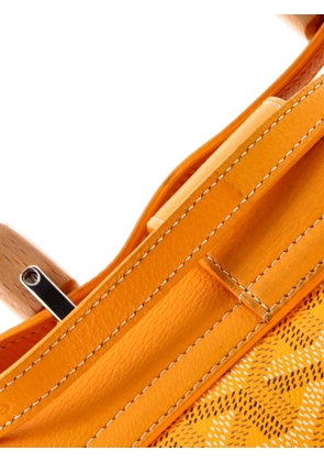 Goyard Pre-Owned Saigon Top Handle Bag Coated Canvas with Leather Mini shoulder bag - Orange