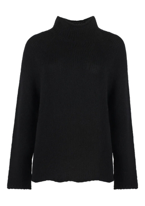 THE (Alphabet) turtleneck cashmere sweater - Black