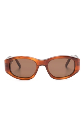 Sestini Eyewear Nove oval-frame sunglasses - Brown