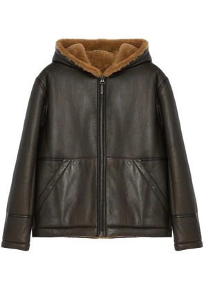 Yves Salomon reversible jacket - Brown