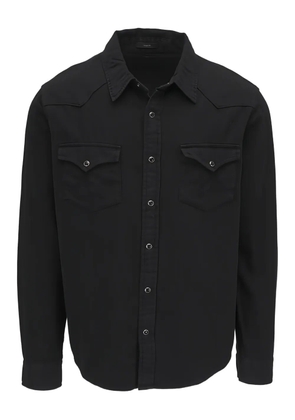 AG Jeans flap-pocket western shirt - Black