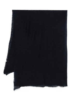 Botto Giuseppe frayed-edge cashmere stole - Blue