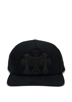 Chrome Hearts triple-cross trucker baseball cap - Black