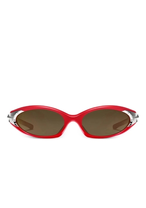 Gentle Monster M87 R6 geometric sunglasses - Red