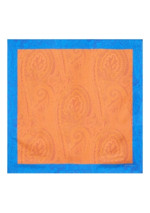 ETRO paisley silk scarf - Orange