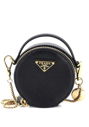 Prada Pre-Owned Top Handle Pouch Saffiano Leather Mini crossbody bag - Black