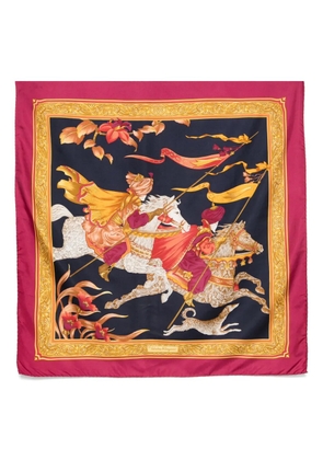 Ferragamo Pre-Owned 1980s silk scarf - Blue