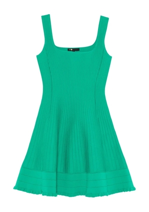Maje square-neck sleeveless mini dress - Green