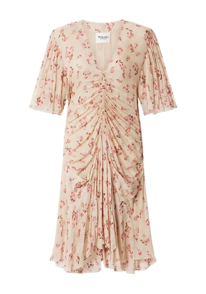 MARANT ÉTOILE Vivienne floral-pattern midi dress - Neutrals
