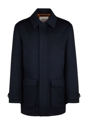 Tod's flap-pocket coat - Blue