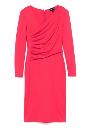Emporio Armani pleated mini dress - Pink