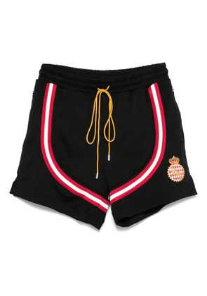 RHUDE cotton-blend track shorts - Black