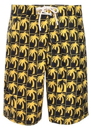 Palm Angels Dripping Palms swim shorts - Black