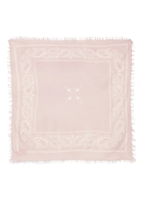 Liska frayed-edge scarf - Pink