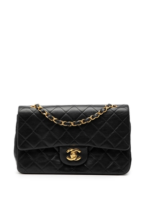 CHANEL Pre-Owned 1991-1994 Small Classic Lambskin Double Flap shoulder bag - Black