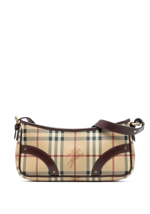 Burberry Pre-Owned 2000-2017 Haymarket Check Coated Canvas shoulder bag - Brown