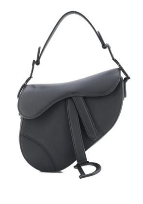 Christian Dior Pre-Owned Ultra Matte Saddle Handbag Leather Mini shoulder bag - Black