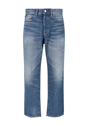 Polo Ralph Lauren logo-patch distressed jeans - Blue