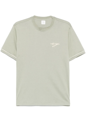 Eleventy logo-embroidered T-shirt - Green
