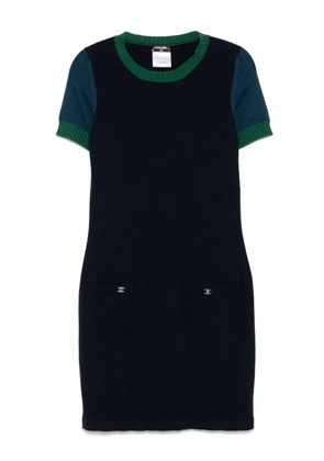 CHANEL Pre-Owned 2011-2012s knitted dress - Blue