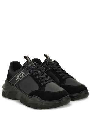 Versace Jeans Couture logo-patch chunky sneakers - Black