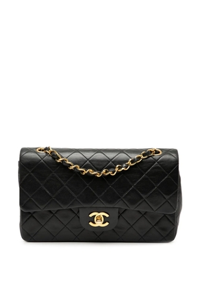 CHANEL Pre-Owned 1989-1991 Small Classic Lambskin Double Flap shoulder bag - Black