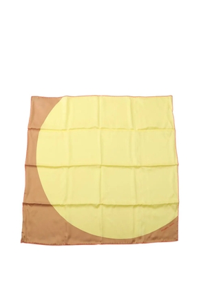 Hermès Pre-Owned 2000-2025 Mega Pois Silk Scarf scarves - Brown