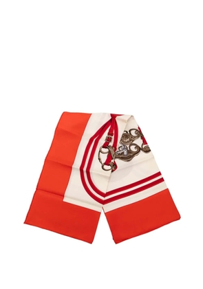 Hermès Pre-Owned 2000-2025 Brides de Gala Silk Scarf scarves - White