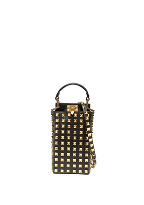 Valentino Garavani Pre-Owned 2000-2017 Leather Rockstud Alcove Smartphone Case satchel - Black