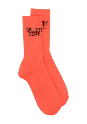 GALLERY DEPT. logo-embroidered socks - Orange