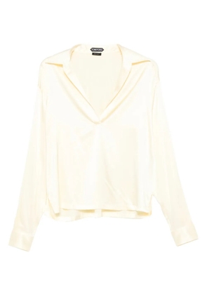 TOM FORD V-neck shirt - Yellow