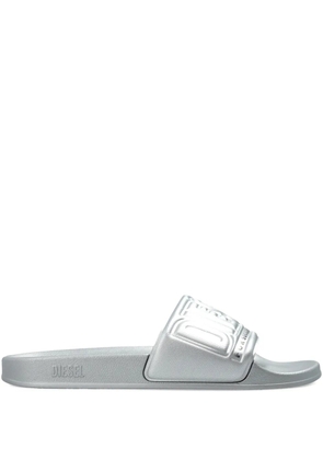 Diesel embossed logo slide - Silver