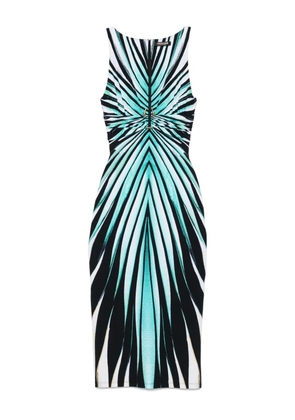 Roberto Cavalli striped midi dress - Black