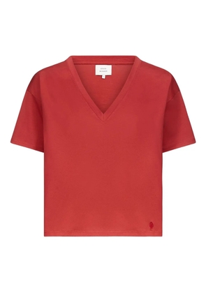 LouLou de Saison Faaa Lds V-neck T-shirt - Red