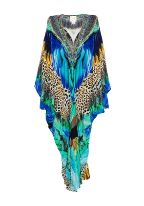 Camilla graphic-print T-shape dress - Blue