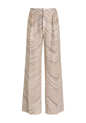 Missoni chevron-pattern tailored trousers - Neutrals