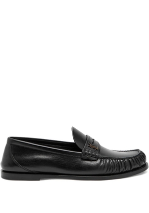 Saint Laurent leather loafers - Black